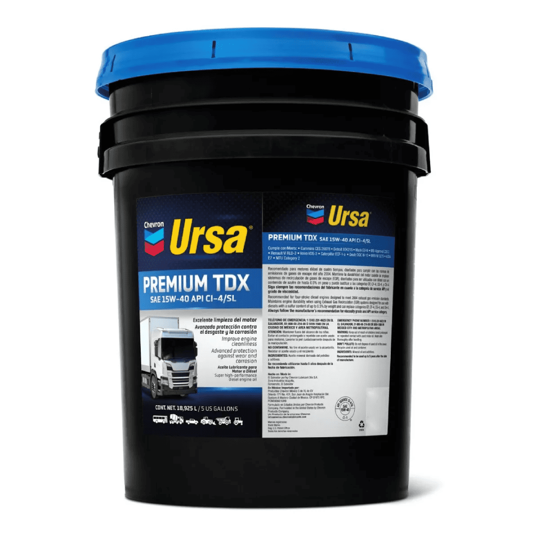 ACEITE URSA PREMIUM TDX PLUS 15W40 CI-4 (Caja X5 Galones)